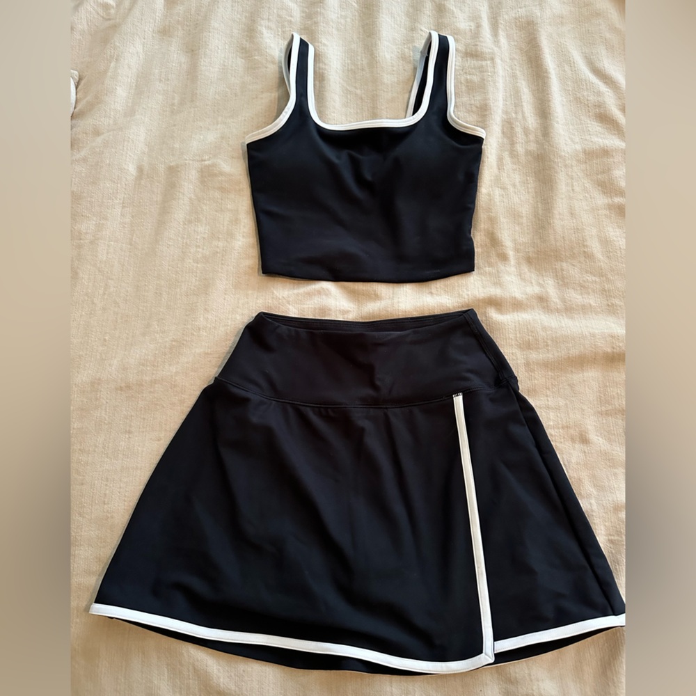 Abercrombie YPB Athletic Wrap Skort and Tank Set